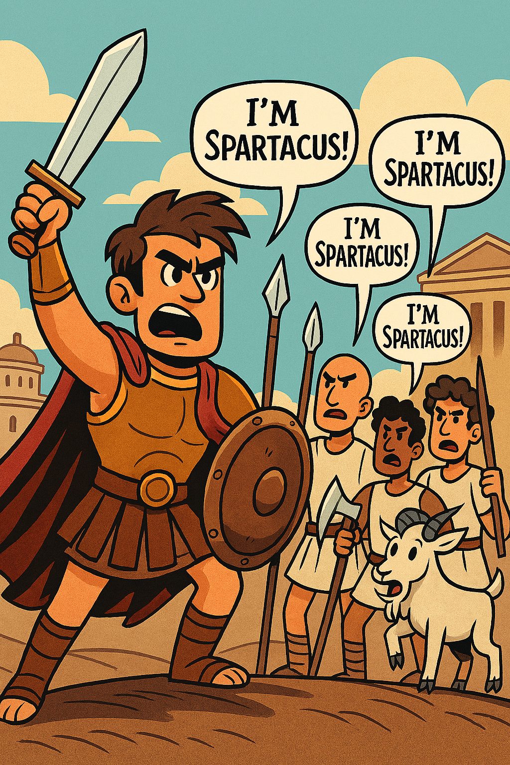 Cartoon-style artwor